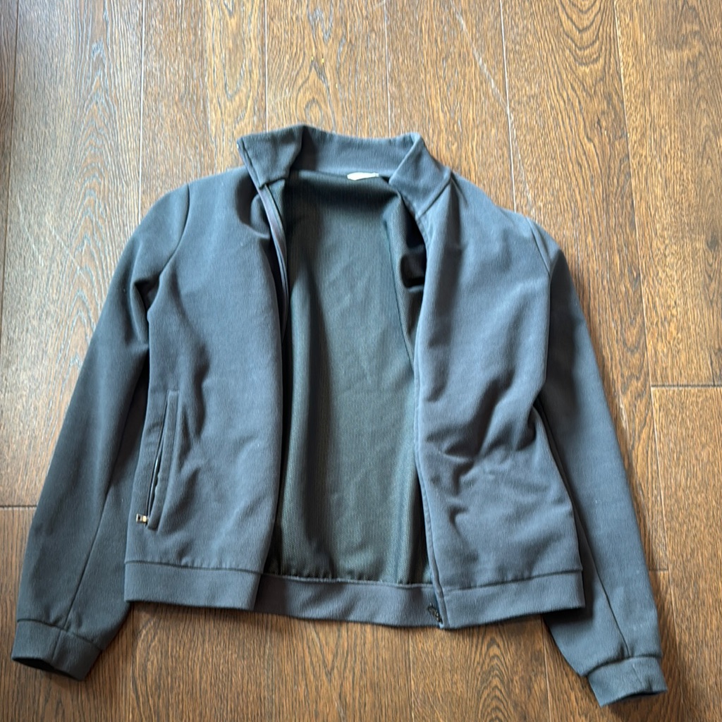 Prada Triple X Fits Like Xl Gray Zip-Up Jacket Super Warm And Climate Control